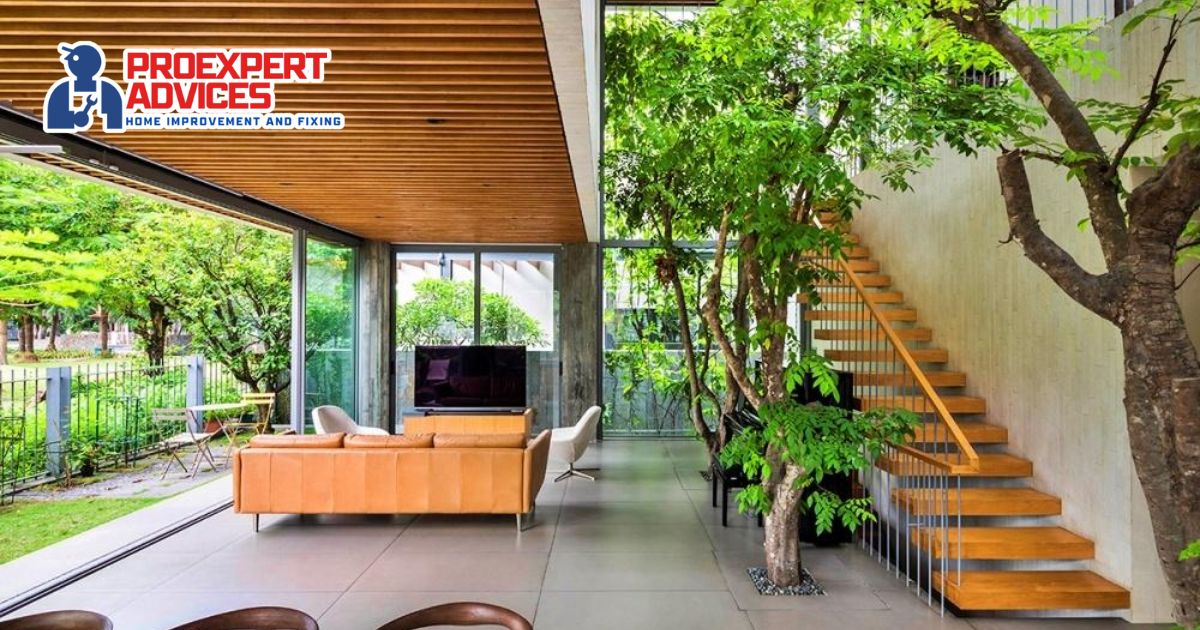 Area terbuka hijau di sekitar rumah